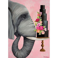 Wild Art Elephant with Chocolate Cake 500XL Piece Puzzle
