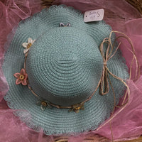 Ivy’s Straw Hat with Flower Band Assorted