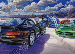 For the Love of Cars Dry Lake Snakes 1000 Piece Puzzle