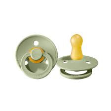 BIBS Colour Round Pacifier Sage/Sage 2pk