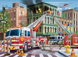 RAVENSBURGER 100 PUZZLE Fire Truck Rescue 133291