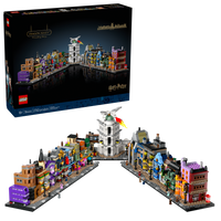 LEGO® Harry Potter™ 76444 display model of the Diagon Alley™ wizarding shops
