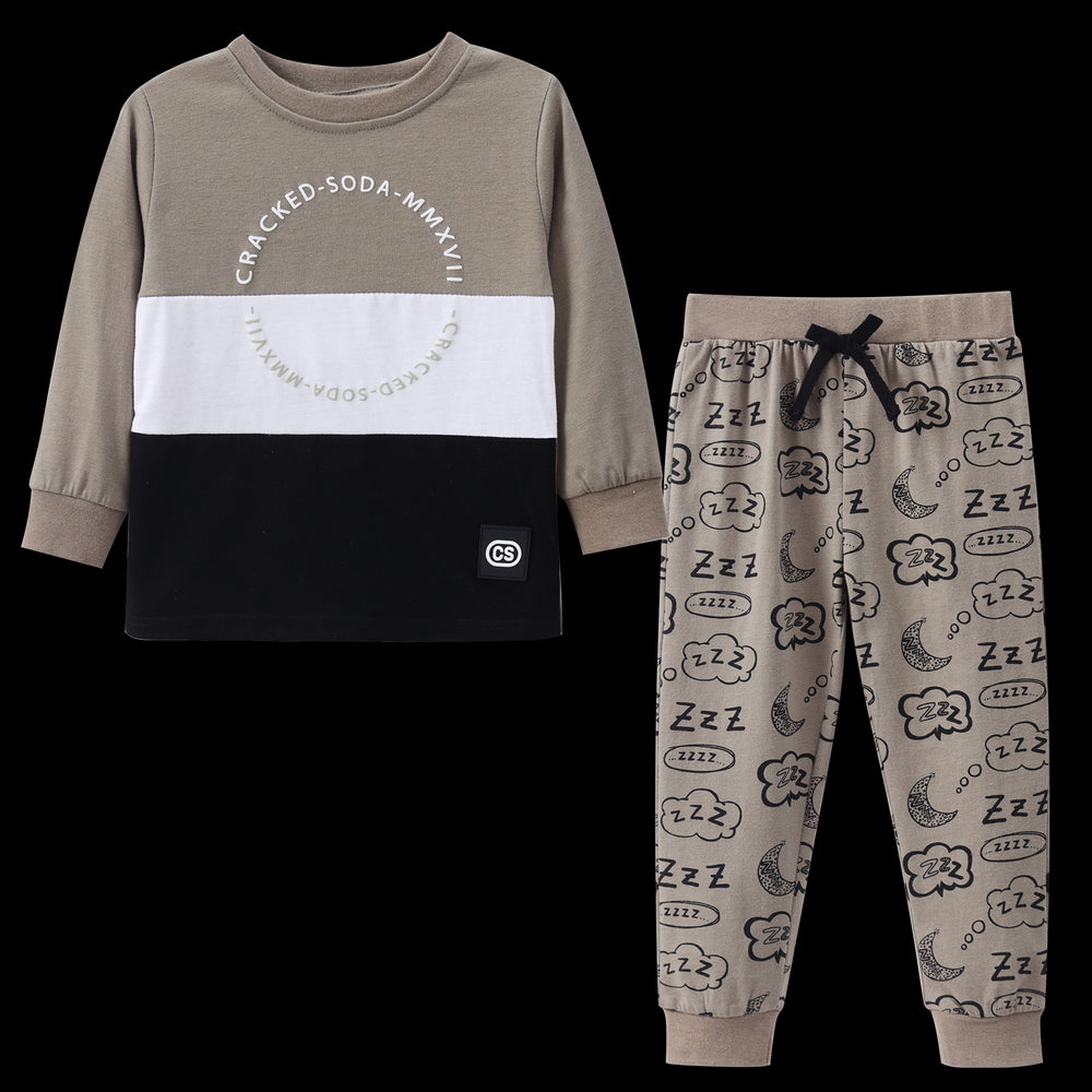 Cracked Soda Dylan Pyjamas Olive Size 3-10
