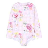 Minihaha Connie Print Long Sleeve Sunsuit Size 3-6