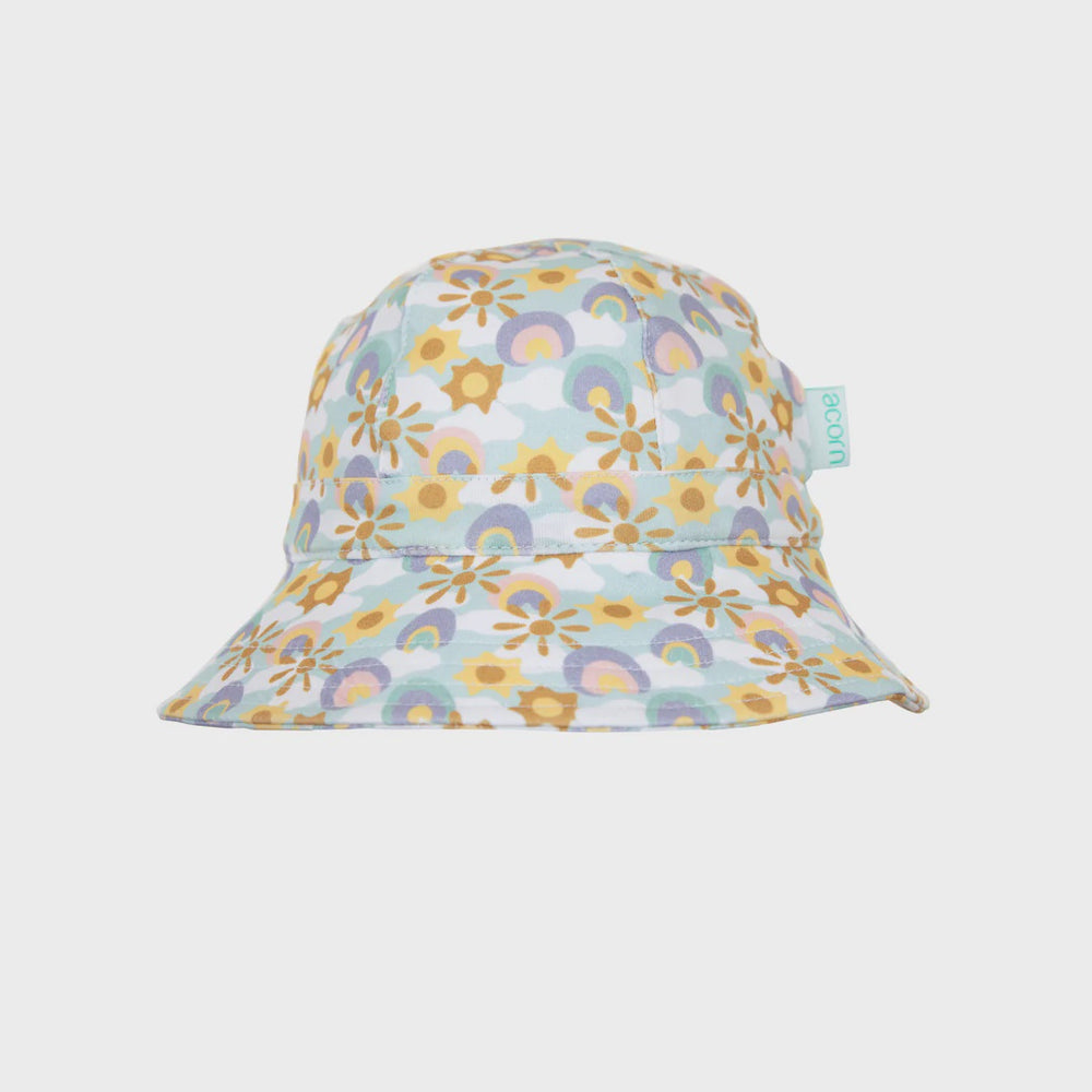 Acorn Starburst Stretch Cotton Wide Brim Sunhat