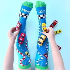 Madmia Racing Cars Socks Ages 3-5