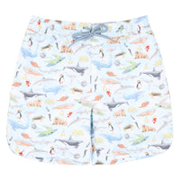 Minihaha Marco Print Boardshorts Size 2