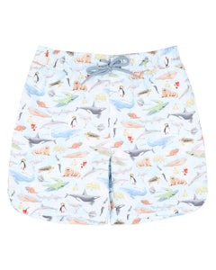 Minihaha Marco Print Boardshorts Size 2