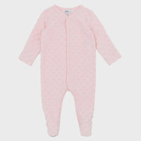 Bebe Minihaha Pink Spot Long Sleeve Romper