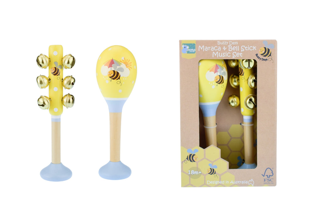 Maraca & Bell Stick Music Set