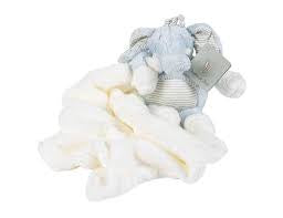 Plush Elephant with Cuddle Blanket