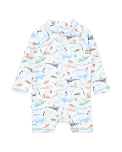 Minihaha Marco Print Long Sleeve Rash