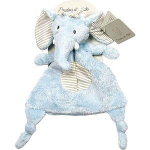 Blue Plush Elephant Comforter
