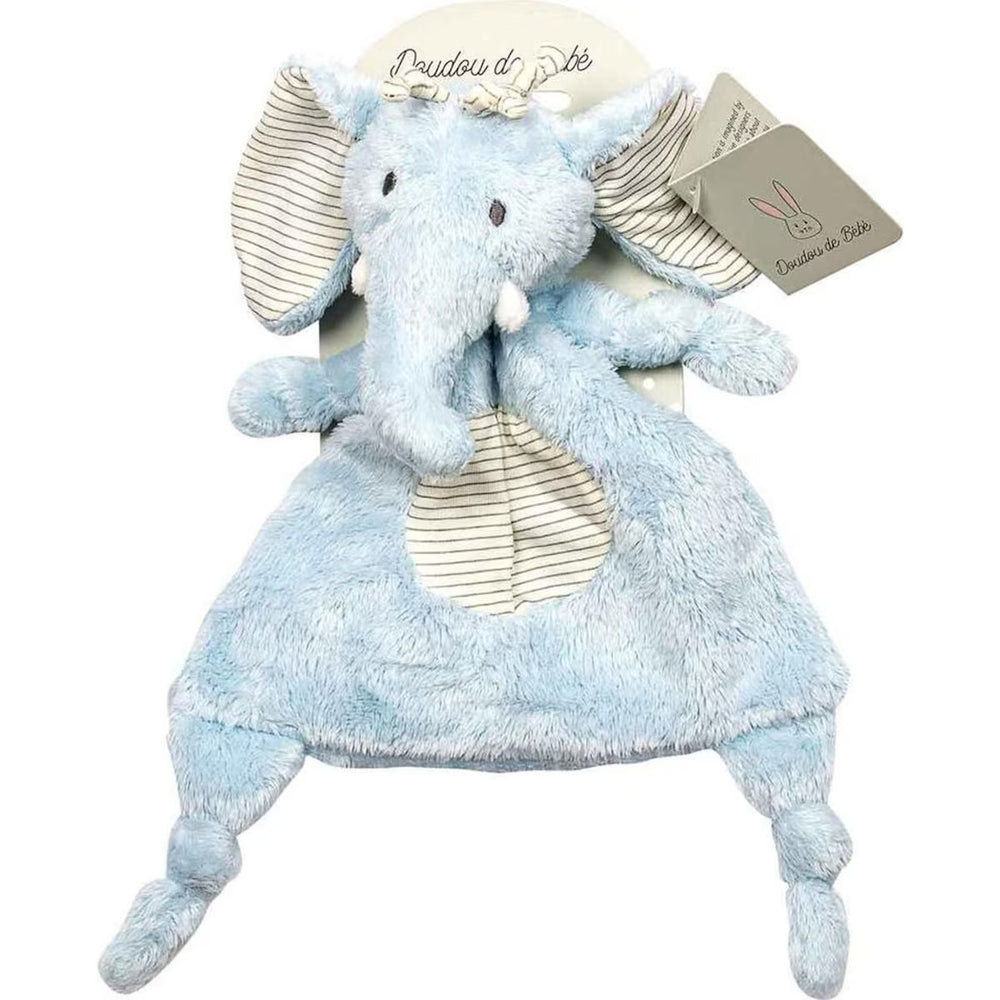 Blue Plush Elephant Comforter