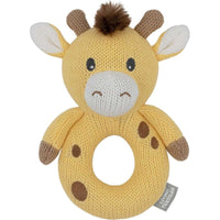 LIVING TEXTILES WHIMSICAL KNITTED RING RATTLE
