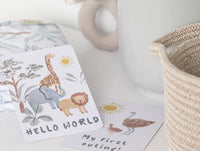 Living Textiles Wild Safari Milestone Cards
