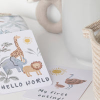 Living Textiles Wild Safari Milestone Cards