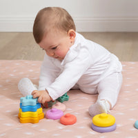 Living Textiles Silicone Stacking Tower Star Sorbet
