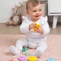 Living Textiles Silicone Stacking Tower Star Sorbet