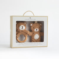 Living Textiles Dummy Chain & Teething Ring Gift Set