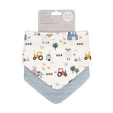 All4Ella Bandana 2 Pack Bibs Assorted