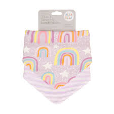 All4Ella Bandana 2 Pack Bibs Assorted
