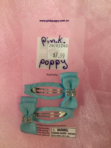 Ribbon Bow Hair Clips HCG198-24