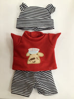 Lifelike Doll 3 Piece Outfit - Red, Black & White
