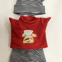 Lifelike Doll 3 Piece Outfit - Red, Black & White