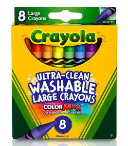 Large Washable Crayons 8 Pack
