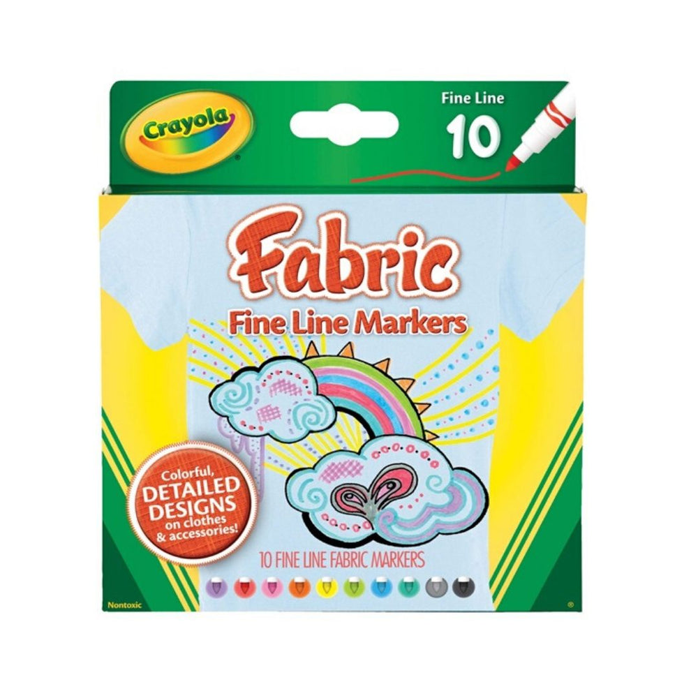 Fabric Fine Line Markers 10 Pack