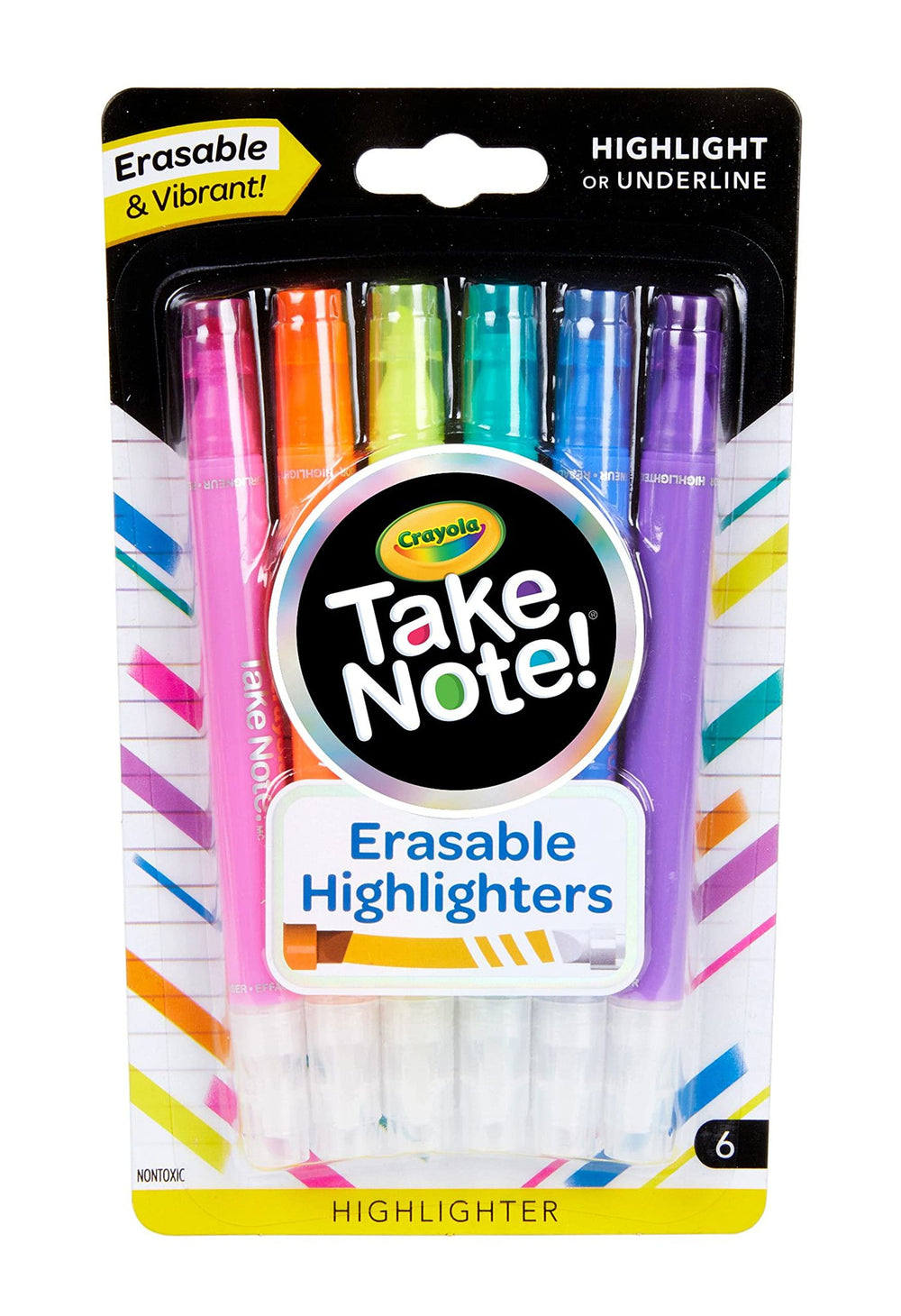 Crayola TAKE NOTE! Erasable Highlighters