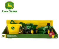 John Deere Dump Truck and Tractor Value Set with Bucket and Spade
