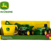 John Deere Dump Truck and Tractor Value Set with Bucket and Spade