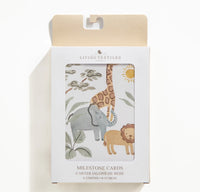 Living Textiles Wild Safari Milestone Cards
