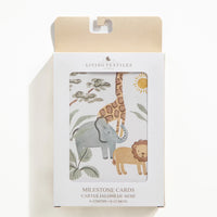 Living Textiles Wild Safari Milestone Cards
