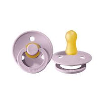 BIBS Colour Round Pacifier Dusky Lilac 2 Pack