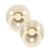 BIBS Studio Collection Colour Pacifier Ivory Vanilla Mix 2 Pack