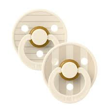 BIBS Studio Collection Colour Pacifier Ivory Vanilla Mix 2 Pack