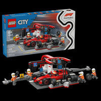 LEGO® CITY 60443 F1® Pit Stop & Pit Crew with Ferrari Car
