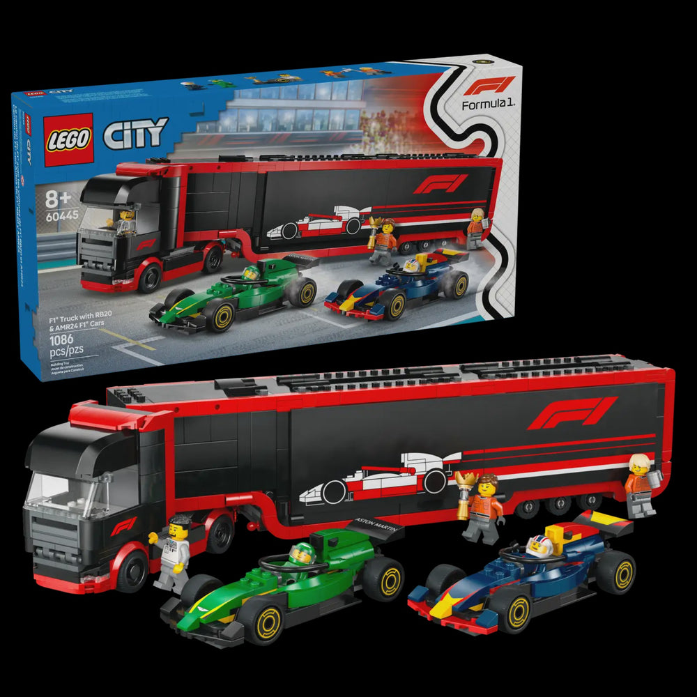 l LEGO® City F1® Truck with RB20 & AMR24 F1® 60445