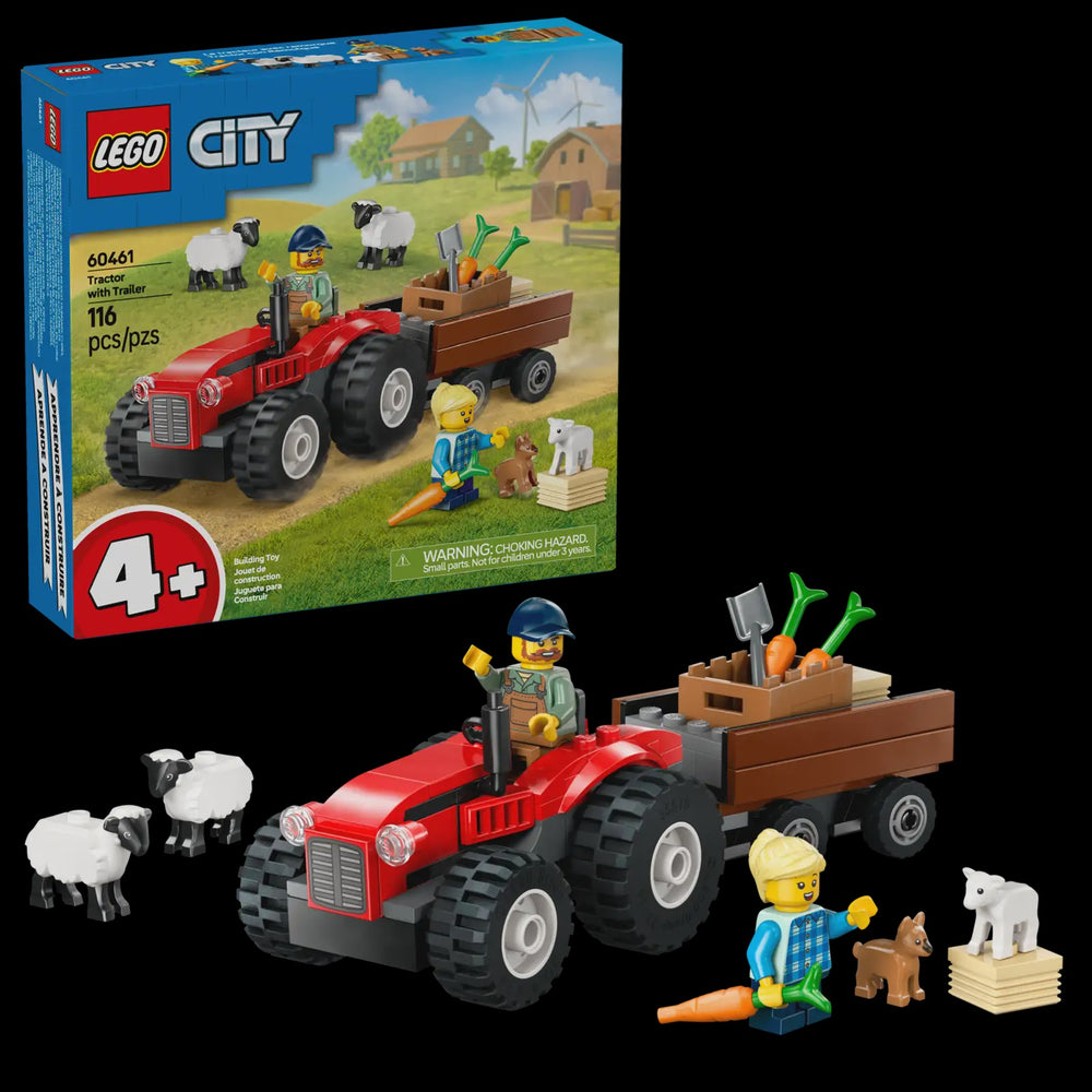 LEGO® CITY 60461 Red Farm Tractor with Trailer and Sheep