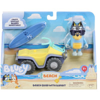 Bluey Vehicle Playset Beach Quad With Bandit