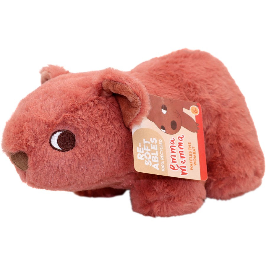 Emma Memma Waffles The Wombat Re-softables Plush