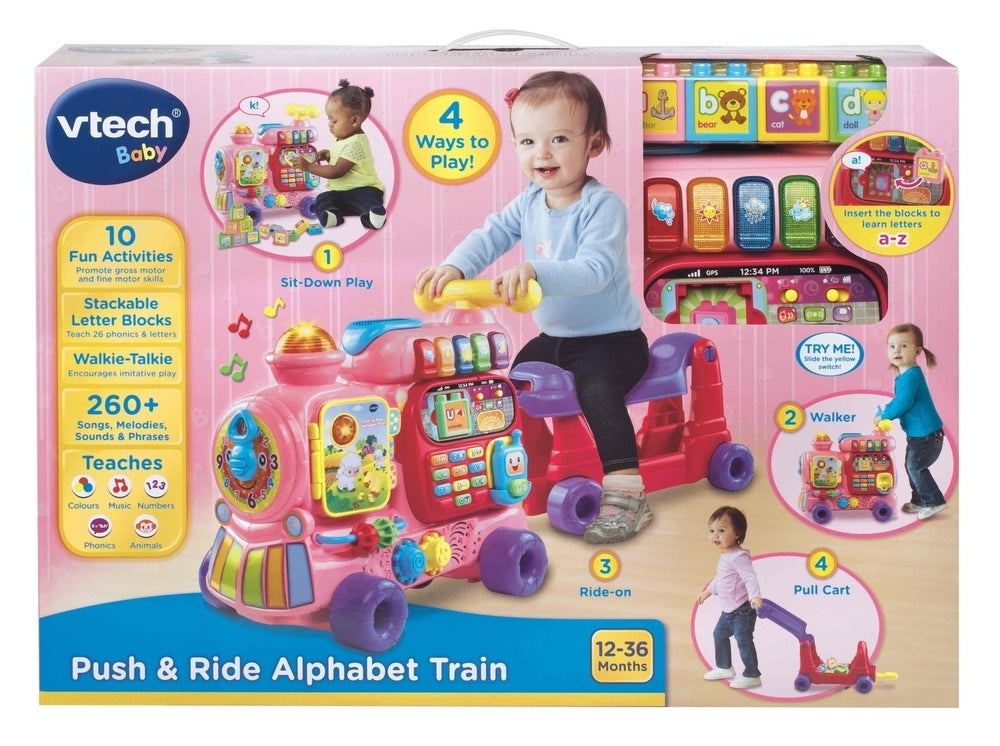 Vtech Push & Ride Alphabet Train Pink