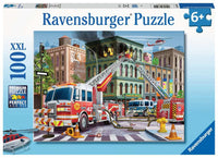 RAVENSBURGER 100 PUZZLE Fire Truck Rescue 133291
