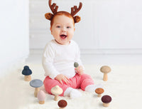 Silicone Mushroom Toy and Teether - Rose
