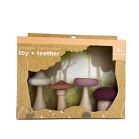 Silicone Mushroom Toy and Teether - Rose