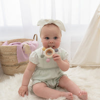 Living Textiles Silicone Multi-Surface Teething Wheel - Rose
