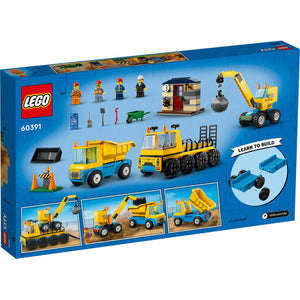 LEGO® CITY 60391 Construction Trucks and Wrecking Ball Crane